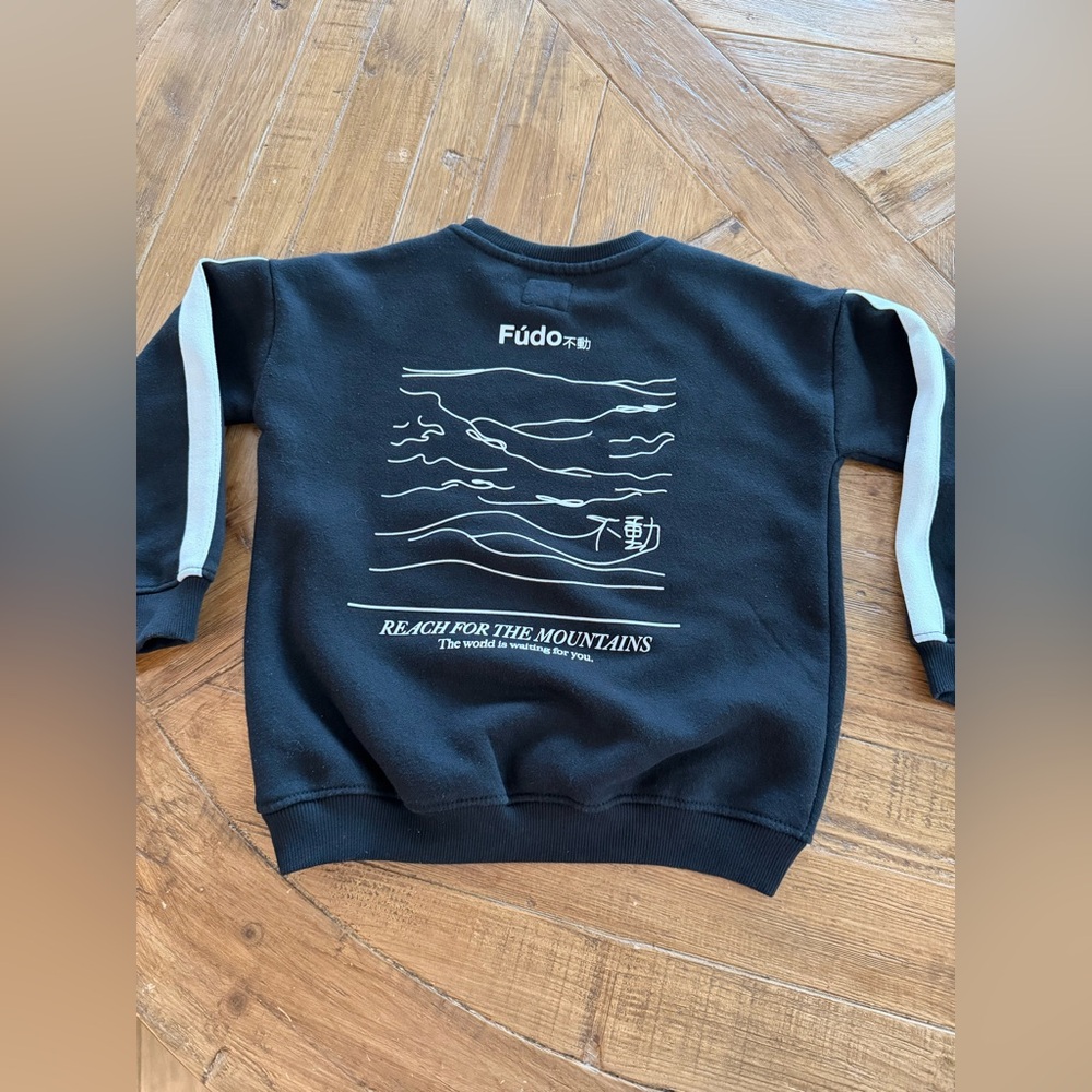 Boys Fudo pullover - size 7 / Weekends are for Adventure / mountain lovers